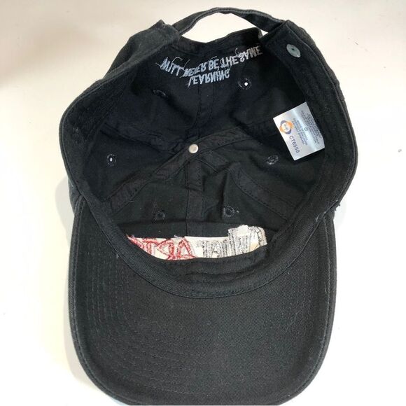 𝅺cyberarts StrapBack Black Baseball Cap Hat Adjustable - Picture 4 of 4